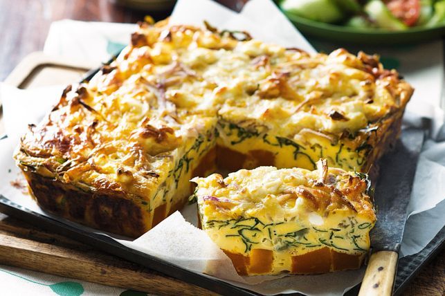 Roasted Pumpkin & Spinach Frittata